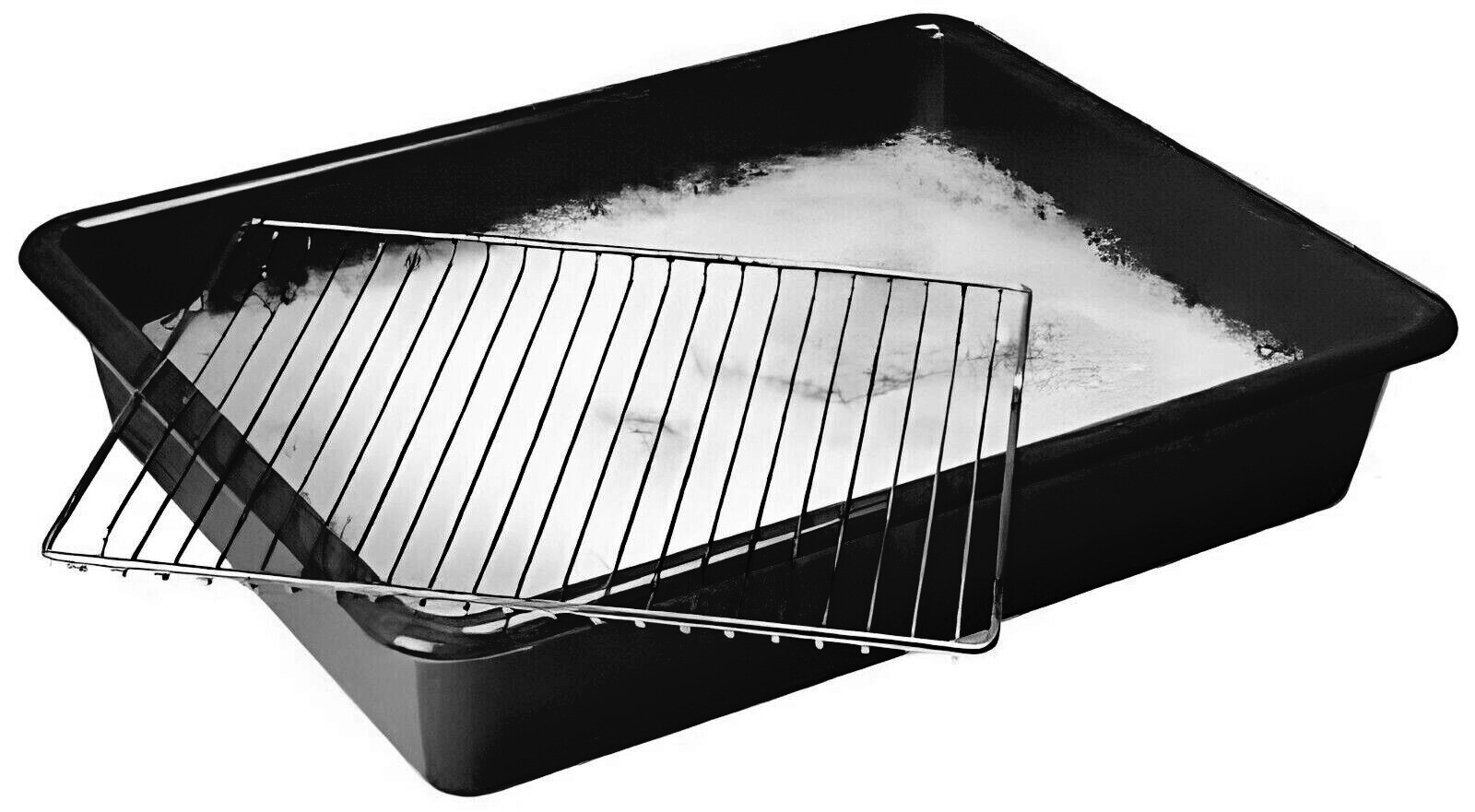 55x40cm Large Oven Grill & Rack Soaking Tidy Cleaning Tray Kitchen