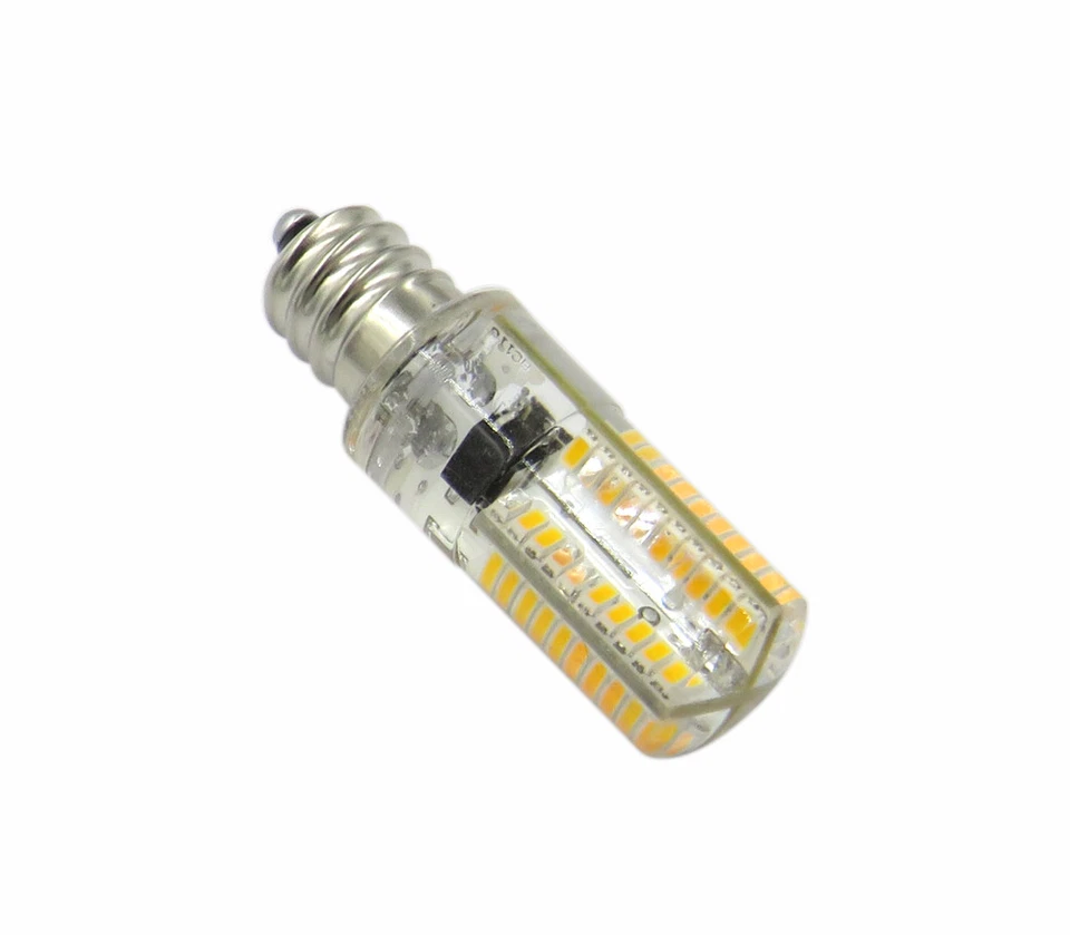 10pcs E12 Candelabra Base LED Light Bulb 3W 80LED 3014SMD Lamp Warm White 110V H - Image 2 of 4