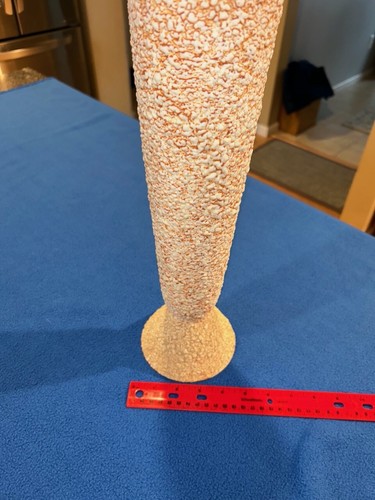 Royal Haeger Contemporary Vase R1724 MCM Persimmon Texture 15 inches - Picture 13 of 16
