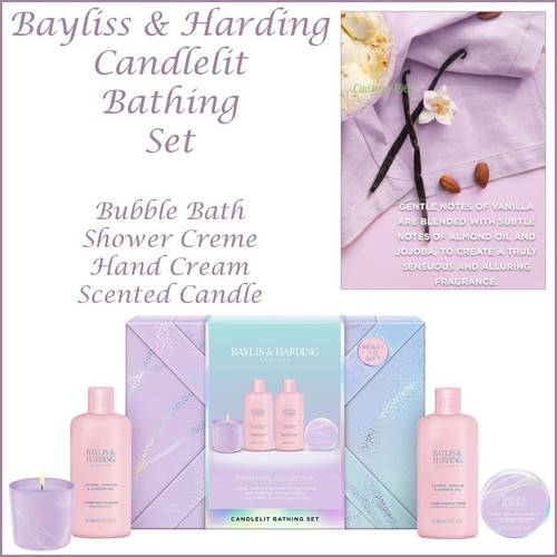 Baylis and Harding Candle & Bathing Ladies Gift Set Mothers Day Luxury Gift Set - Picture 21 of 24