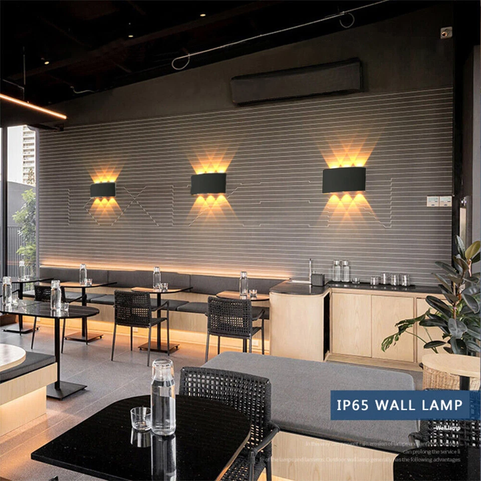 LED Wandleuchte Wandlampe Innen Außen Strahler lampe Up Down 10W 8W 6W 4W IP65 - Bild 4 von 4