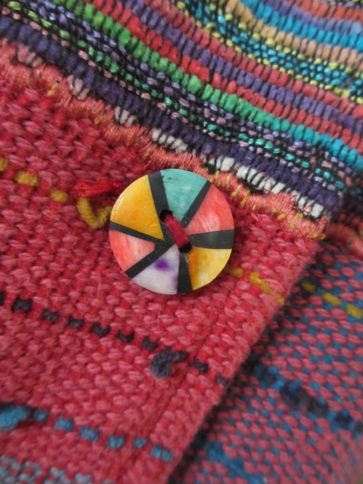 TRAVELSMITH MULTICOLOR SERAPE PATCHWORK TEXTURED … - image 7