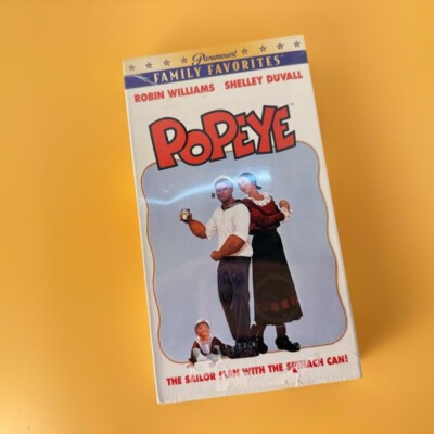 Popeye ~Robin Williams~Shelley Duvall~VHS Movie (1980)~New~Sealed (rel. 1996)