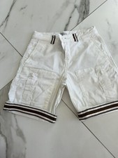 BRUNELLO CUCINELLI Stretchy Cargo Shorts With Striped Accents Sz 8