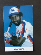 Montreal Expos RONDELL WHITE autographed Team Issue Postcard