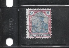 GERMANY GERMAN SC#131 1920 GERMANIA  2M  POSTALLY USED OLD VINTAGE DEFIN STAMP