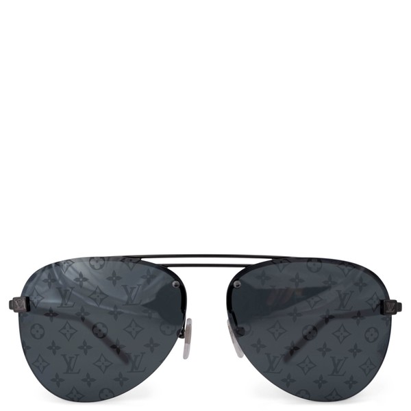 70647 auth LOUIS VUITTON Dark Gun meta CLOCKWISE AVIATOR Sunglasses Z1019E