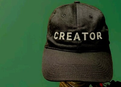 Creator Teachable Snapback Hat Black White