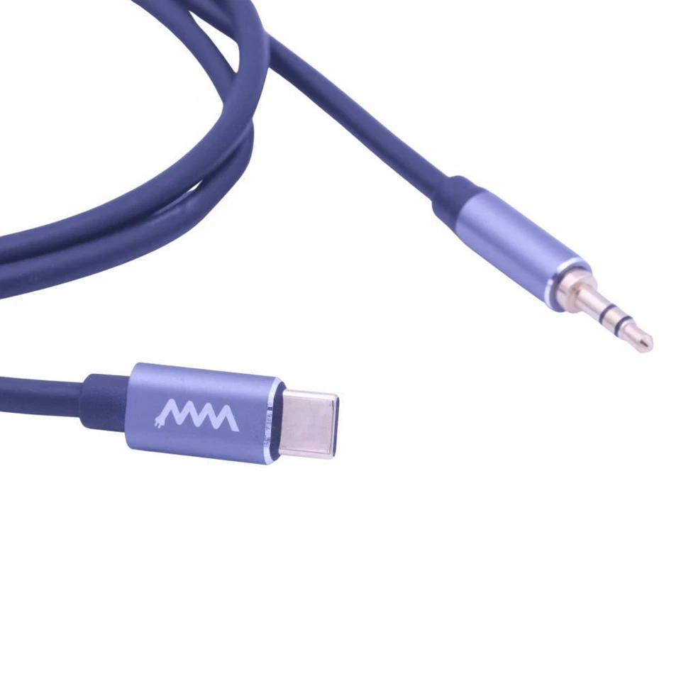 3.5mm Jack Aux to USB-C Type C Headphone Car Stereo Audio Cable Adapter - 1m - Image 2 of 4