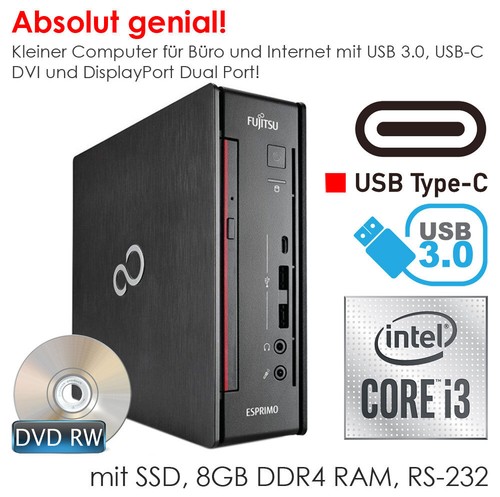 COMPUTER Q958 i3-9Gen 4xCORE CPU 128GB SSD M.2 8GB 2xDP+DVI WINDOWS 11 654DVD-RW - Bild 6 von 7