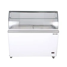 MAXX Cold MXDC-8 Commercial Ice Cream Dipping Cabinet Freezer, White