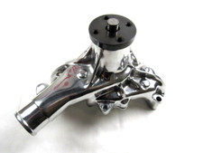 Sbc Chevy 327 350 383 Aluminum Long Reverse Rotation Water Pump Polished K71005p