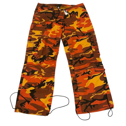 Rothco BDU Pants Mens Small Regular Orange Camo Cargo Tactical Military Uniform - Afbeelding 3 van 8