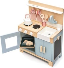 Tender Leaf Toys Mini Chef Home Kitchen Wooden Kitchenette Fully Equipped