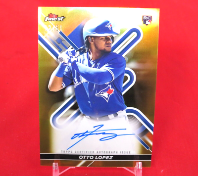 Otto Lopez GOLD AUTO /50 Refractor RC 2022 Topps Finest | eBay