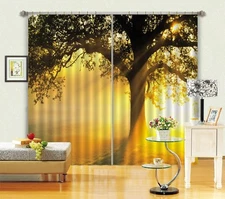 3D Sunny Tree ZHUA3096 Photo Curtain Window Blockout Fabric Amy 2023