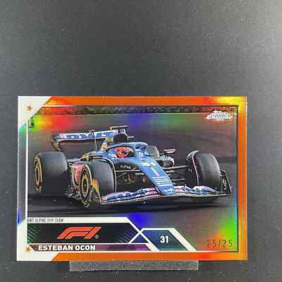 2023 Topps Chrome Formula 1 #109 Esteban Ocon Alpine F1 Team Orange 25/25 F1 SP