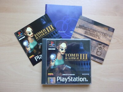 Tomb Raider III 3 Adventures Of Lara Croft Playstation PS1 OVP CIB - SEHR GUT