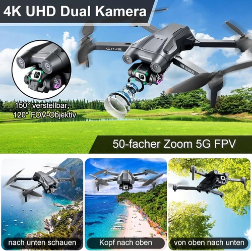 Drohne 4K HD Kamera faltbar Quadcopter GPS Positionierung Luftaufnahmen Drohne - Bild 4 von 21