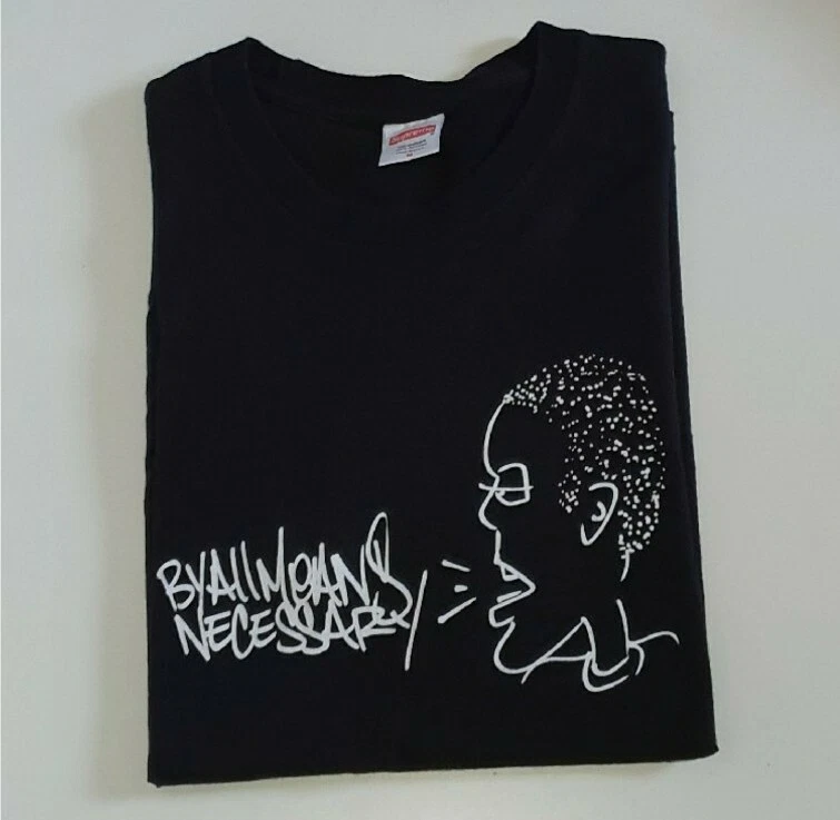 FW14 Supreme X Krs One Tout Moyens T Shirt Taille M Logo Boite Rare