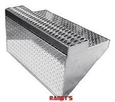 Peterbilt 379 Aluminum Battery Box Lid with Top Step