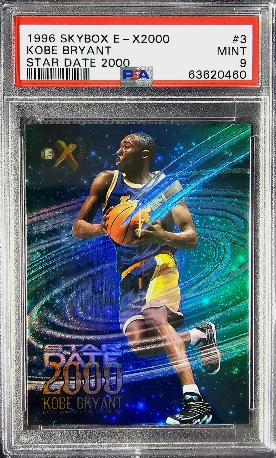Kobe Bryant (RC) 1996 Skybox E-X2000 StarDate 2000 PSA 9 MT Rookie Mamba 🐍