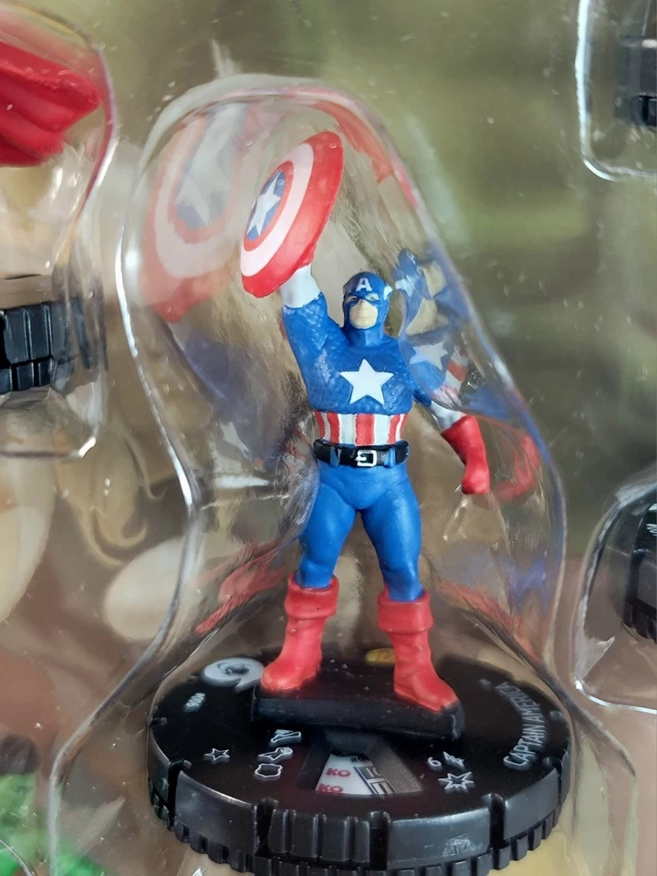 HEROCLIX Original Avengers Starter Set: Thor Ant-Man Wasp Hulk Iron Man Cap - Image 4 of 4