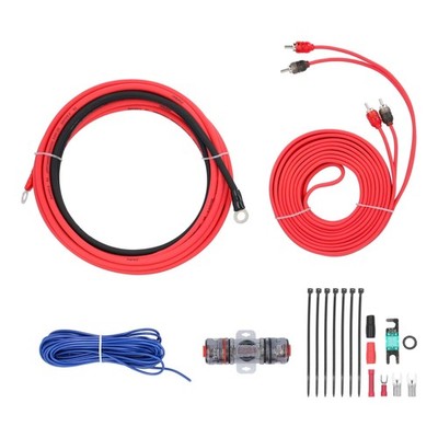T-SPEC V6-RAK8 8 GAUGE (AWG) CCA 400 WATT CAR AMPLIFIER WIRE INSTALL KIT w/ RCA