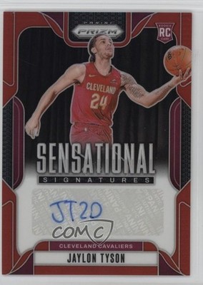 2024-25 Prizm Sensational Signatures Red 83/99 Jaylon Tyson Rookie Auto RC 1uf3