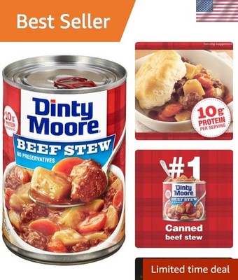 Beef Stew, 15 oz 12 Pack, Fully Cooked & Ready-To-Eat with Fresh Potatoes & C...