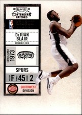 2010-11 Playoff Contenders Patches #41 DeJuan Blair - BSK