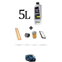 Hoffcar Wartungsset 4 Filter Und 5L ÖL FüR Renault Trafic II 1.9 DCI 74KW