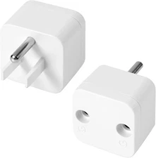 2pcs Grounding Plug Adapter, Safety Grounding Outlet Adapter Plug Copper ABS Mat