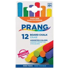 Prang Board Chalk Assorted Colors 12 Count