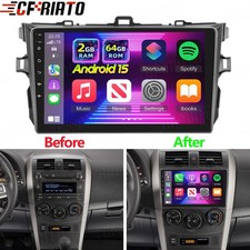For Toyota Corolla 2009-2015 Apple Carplay Car Radio Android 15 Gps Navi Stereo