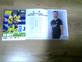 26/27 TORQUAY UNITED V WESTON SUPER MARE [ MINT PROGRAMME FOLDED TEAM SHEET]