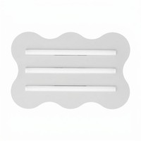 Deckenlampe BüRo Weiß Metall S14D 3-Flammig Esszimmer L:66 Cm Deckenleuchte Flur