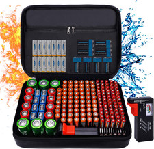 Fireproof Battery Organizer Storage Case Waterproof Explosionproof, Safe Bag F