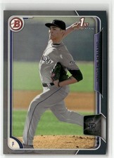 2015 BOWMAN DRAFT #94 JAVIER MEDINA SILVER COLORADO ROCKIES /499