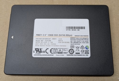 Samsung PM871 128GB 2.5" SATA SSD