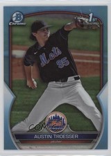 2023 Bowman Draft Chrome Sky Blue Refractor Austin Troesser #BDC-176 0b3