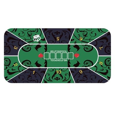 Rubber Poker Table Layout  Gambling Tabletop Mat Anti-slip Craps Felt