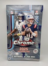 2025 Topps Chrome NFL Football Hobby Box - New And Factory Sealed! 1 Auto