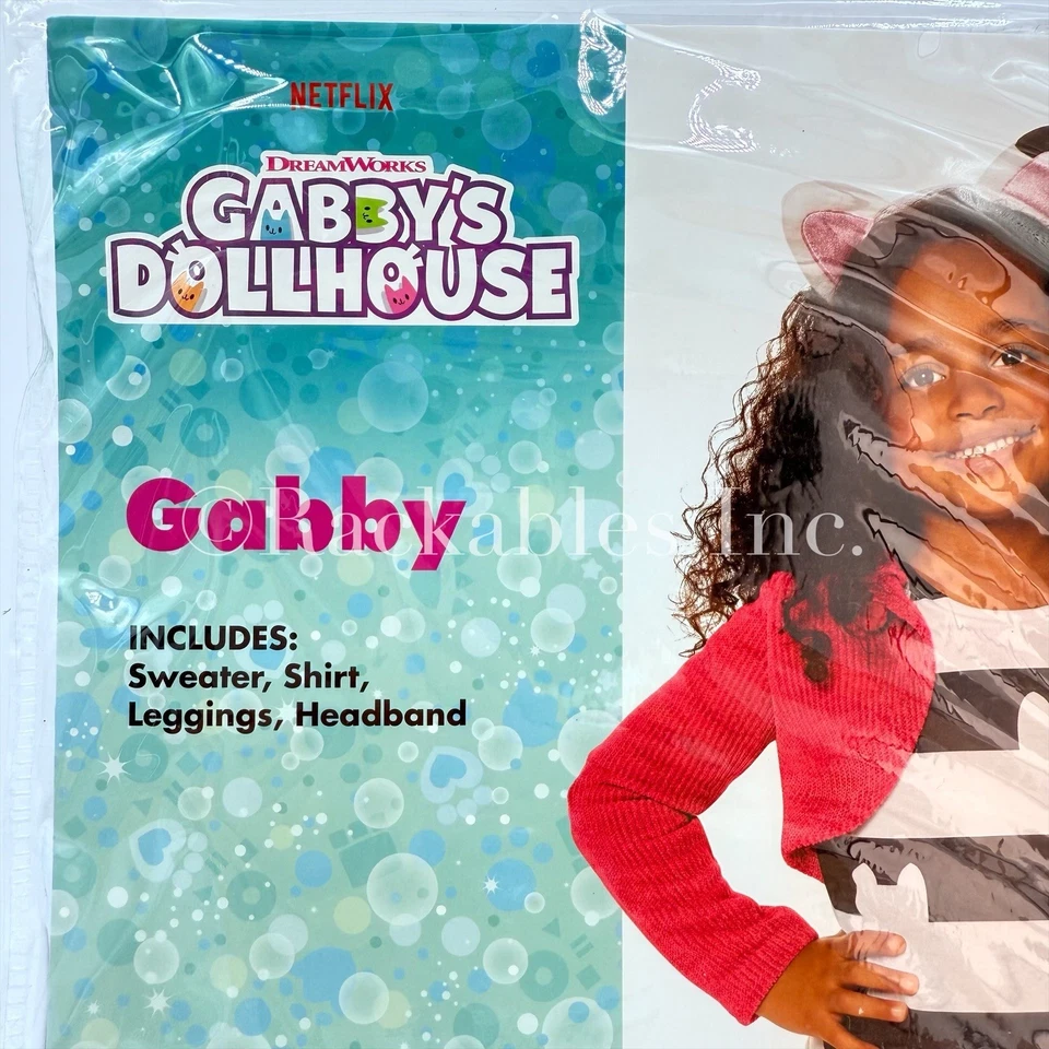 [01719368] Spirit Halloween Toddler Gabby Costume Gabby's Dollhouse Sizes Vary - Image 2 of 4