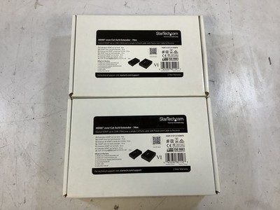 (Lot of 2) StarTech ST121HDBTE 70m HDMI over Cat 5e/6 Extender, Black ''L3B''