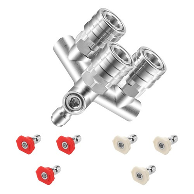 #ad Triple Pressure Washer Tips 3 in 1 Power Washer Nozzle 3 Nozzle for Pressur... $48.20