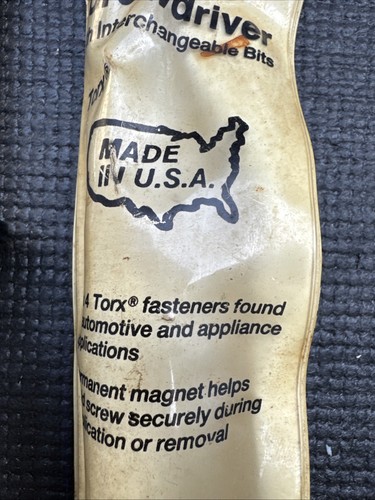 Sears Craftsman EE. UU. Nos Feo Destornillador Magnético 41401 y Brocas Intercambiables T - Imagen 3 de 14