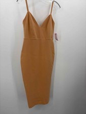 Pre-Owned Nookie Tan Size Small Midi Sleeveless Dress
