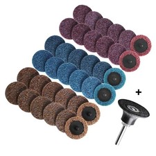 46 PCS 2 inch 50mm Type R Quick Change Discs Die Grinder Sanding Pads Roll Lock