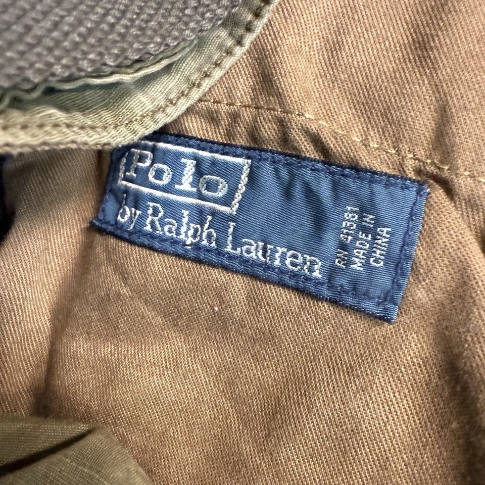 Pantalones de paracaidista de carga militar Polo Ralph Lauren vintage 42 x 30 verde combate Foto 4 de 4